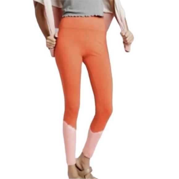 Wild Fable Size XS High-Waisted Orange and Pink Leggings. - Picture 1 of 4